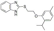 2-([2-(2-ISOPROPYL-5-METHYLPHENOXY)ETHYL]THIO)-1H-BENZIMIDAZOLE Struktur