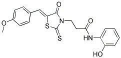 N-(2-HYDROXYPHENYL)-3-[(5Z)-5-(4-METHOXYBENZYLIDENE)-4-OXO-2-THIOXO-1,3-THIAZOLIDIN-3-YL]PROPANAMIDE Struktur