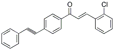 3-(2-CHLOROPHENYL)-1-[4-(2-PHENYLETH-1-YNYL)PHENYL]PROP-2-EN-1-ONE Struktur