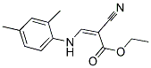 ETHYL 3-((2,4-DIMETHYLPHENYL)AMINO)-2-NITRILOPROP-2-ENOATE Struktur