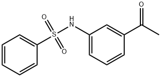 N-(3-ACETYLPHENYL)BENZENESULFONAMIDE Struktur