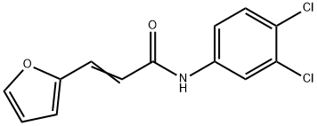 N-(3,4-DICHLOROPHENYL)-3-(2-FURYL)ACRYLAMIDE Struktur