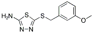 5-[(3-METHOXYBENZYL)SULFANYL]-1,3,4-THIADIAZOL-2-AMINE Struktur