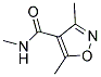 N,3,5-TRIMETHYL-4-ISOXAZOLECARBOXAMIDE Structure