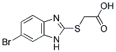 (6-BROMO-1H-BENZOIMIDAZOL-2-YLSULFANYL)-ACETIC ACID Struktur