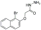 N-AMINO-2-(1-BROMO(2-NAPHTHYLOXY))ETHANAMIDE Struktur