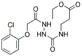 ETHYL 3-((N-(2-(2-CHLOROPHENOXY)ACETYLAMINO)CARBAMOYL)AMINO)PROPANOATE Struktur