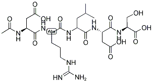 AC-ASP-ARG-LEU-ASP-SER-OH Struktur
