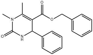 BENZYL 1,6-DIMETHYL-2-OXO-4-PHENYL-1,2,3,4-TETRAHYDROPYRIMIDINE-5-CARBOXYLATE Struktur