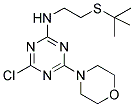 N2-[2-(TERT-BUTYLTHIO)ETHYL]-4-CHLORO-6-MORPHOLINO-1,3,5-TRIAZIN-2-AMINE Struktur