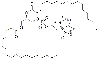 1,2-DISTEAROYL-SN-GLYCERO-3-PHOSPHOCHOLINE-N,N,N-TRIMETHYL-D9 Struktur