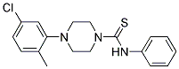 (4-(5-CHLORO-2-METHYLPHENYL)PIPERAZINYL)(PHENYLAMINO)METHANE-1-THIONE Struktur