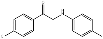 1-(4-CHLOROPHENYL)-2-(4-TOLUIDINO)-1-ETHANONE Struktur