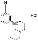 S(-)-3-(1-PROPYL-3-PIPERIDINYL)-BENZONITRILE HYDROCHLORIDE Struktur