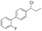 4-(1-CHLOROPROPYL)-2'-FLUORO-1,1'-BIPHENYL Struktur