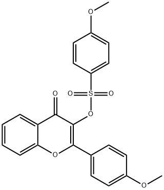 2-(4-METHOXYPHENYL)-4-OXO-4H-CHROMEN-3-YL 4-METHOXYBENZENESULFONATE Struktur