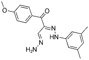 2-[2-(3,5-DIMETHYLPHENYL)HYDRAZONO]-3-(4-METHOXYPHENYL)-3-OXOPROPANAL HYDRAZONE Struktur