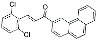 3-(2,6-DICHLOROPHENYL)-1-(3-PHENANTHRYL)PROP-2-EN-1-ONE Struktur