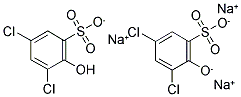 2-HYDROXY-3,5-DICHLOROBENZENESULFONIC ACID, SESQUISODIUM SALT Struktur