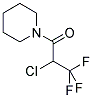 2-CHLORO-3,3,3-TRIFLUORO-1-PIPERIDINO-1-PROPANONE Struktur