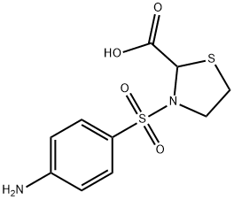 3-(4-AMINO-BENZENESULFONYL)-THIAZOLIDINE-2-CARBOXYLIC ACID Struktur