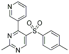 2-METHYL-5-[(4-METHYLPHENYL)SULPHONYL]-4-(PYRIDIN-3-YL)PYRIMIDINE Struktur