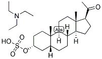 5-BETA-PREGNAN-3-ALPHA-OL-20-ONE SULPHATE, TRIETHYL AMMONIUM SALT Struktur