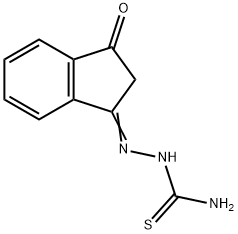 3-(((AMINOTHIOXOMETHYL)AMINO)AZAMETHYLENE)INDAN-1-ONE Struktur