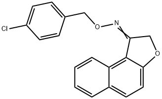 NAPHTHO[2,1-B]FURAN-1(2H)-ONE O-(4-CHLOROBENZYL)OXIME Struktur