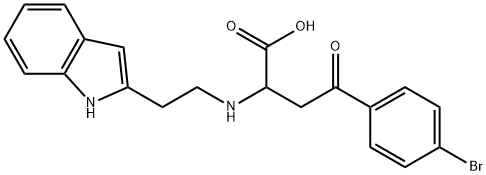 4-(4-BROMOPHENYL)-2-([2-(1H-INDOL-2-YL)ETHYL]AMINO)-4-OXOBUTANOIC ACID Struktur