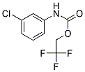 2,2,2-TRIFLUOROETHYL 3-CHLOROPHENYLCARBAMATE Struktur