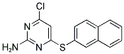 4-CHLORO-6-(2-NAPHTHYLSULFANYL)-2-PYRIMIDINAMINE Struktur