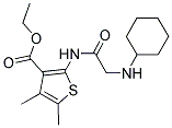 2-(CYCLOHEXYLAMINOACETYLAMINO)-4,5-DIMETHYL-3-THIOPHENECARBOXYLIC ACID, ETHYL ESTER Struktur