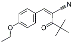 2-(2,2-DIMETHYLPROPANOYL)-3-(4-ETHOXYPHENYL)PROP-2-ENENITRILE Struktur