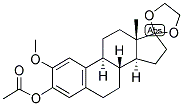 1,3,5(10)-ESTRATRIEN-2,3-DIOL-17-ONE 2-METHYL ETHER 3-ACETATE 17-ETHYLENEKETAL Struktur