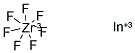 INDIUM HEPTAFLUOROZIRCONATE Struktur