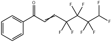 4,4,5,5,6,6,7,7-OCTAFLUORO-1-PHENYLHEPT-2-EN-1-ONE Struktur