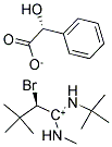 2-BROMO-1-(T-BUTYLAMINO)-3,3-DIMETHYL-1-(METHYLAMINO)BUTANOMIUM(2-PHENYL-2-HYDROXY)ACETATE Struktur