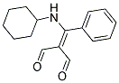 2-[(CYCLOHEXYLAMINO)(PHENYL)METHYLENE]MALONALDEHYDE Struktur