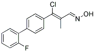 3-CHLORO-3-(2'-FLUORO[1,1'-BIPHENYL]-4-YL)-2-METHYLACRYLALDEHYDE OXIME Struktur