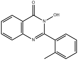 3-HYDROXY-2-(2-METHYLPHENYL)-4(3H)-QUINAZOLINONE Struktur