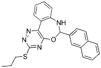 6-(2-NAPHTHYL)-3-(PROPYLTHIO)-6,7-DIHYDRO[1,2,4]TRIAZINO[5,6-D][3,1]BENZOXAZEPINE Struktur