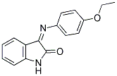 3-(AZA(4-ETHOXYPHENYL)METHYLENE)INDOLIN-2-ONE Struktur