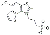 3-(5-METHOXY-2-METHYLTHIENO[2,3-E][1,3]BENZOTHIAZOL-1-IUM-1-YL)PROPANE-1-SULFONATE Struktur