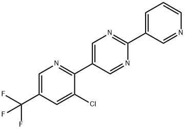 5-[3-CHLORO-5-(TRIFLUOROMETHYL)-2-PYRIDINYL]-2-(3-PYRIDINYL)PYRIMIDINE Struktur