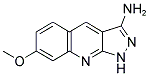 7-METHOXY-1H-PYRAZOLO [3,4-B]QUINOLIN-3-YLAMINE Struktur