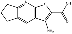 3-AMINO-6,7-DIHYDRO-5H-CYCLOPENTA[B]THIENO[3,2-E]PYRIDINE-2-CARBOXYLIC ACID Struktur