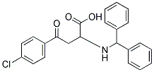 2-(BENZHYDRYLAMINO)-4-(4-CHLOROPHENYL)-4-OXOBUTANOIC ACID Struktur