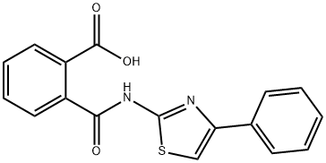 2-([(4-PHENYL-1,3-THIAZOL-2-YL)AMINO]CARBONYL)BENZOIC ACID Struktur