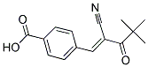 4-(2-NITRILO-4,4-DIMETHYL-3-OXOPENT-1-ENYL)BENZOIC ACID Struktur